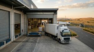Refrigerated transport vehicle at a loading bay illustrating why RTMS accreditation matters for cold chain transport in South Africa